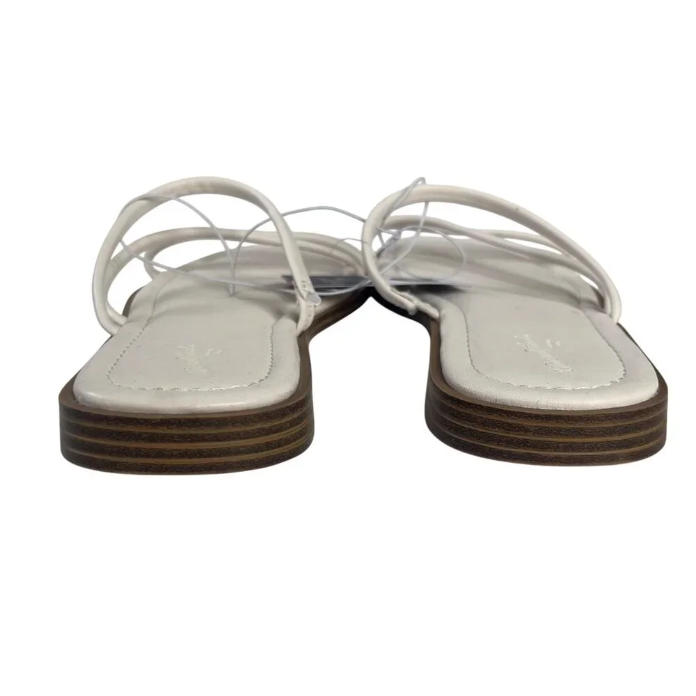 Universal Thread Louie Memory Foam Sandals Womens Cream Size 11 New Strappy - Picture 4 of 11